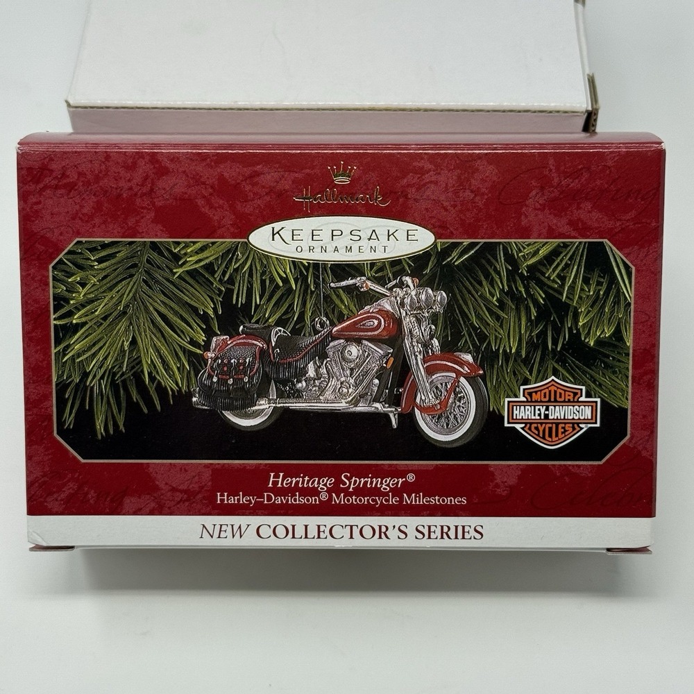 Hallmark 1999 Harley Davidson Heritage Springer Keepsake Ornament